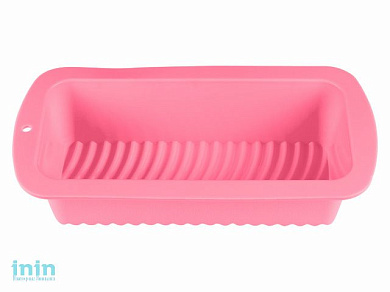 Форма для выпечки, силиконовая, прямоугольная, 27 х 13.2 х 6.5 см, розовая, PERFECTO LINEA