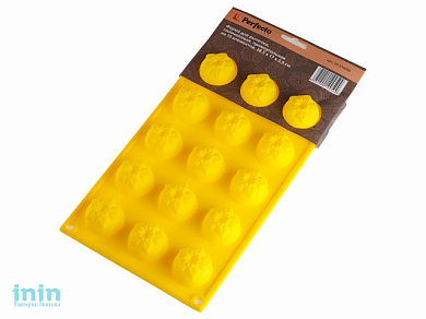 Форма для выпечки, силиконовая, прямоугольная на 15 элементов, 28.5 х 17 х 2.5 см, PERFECTO LINEA (Супер цена! для выпечки печенья)