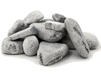 Камни для бани талькохлорит обвалованный фр. 50-90 мм 20кг