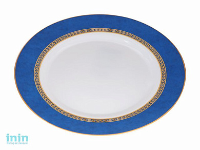 Тарелка десертная стеклокерамическая, 200 мм, круглая, AMEERAH BLUE (Амира блю), DIVA LA OPALA (Sovrana Collection)