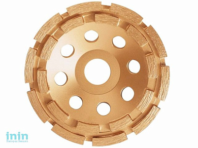 Алмазная чашка 125х22 мм по бетону двурядная MAKITA (для быстрого шлифования)