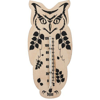 Термометр "Сова" для бани и сауны арт.18051