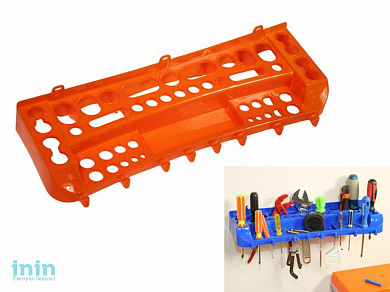 Полка для инструментов 450 мм (оранж.) (IDEA)