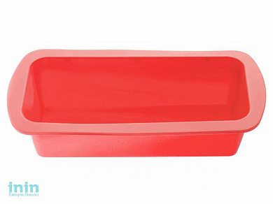 Форма для выпечки, силиконовая, прямоугольная, 27 х 13.5 х 6 см, красная, PERFECTO LINEA