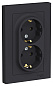 Розетка двойная с/з Schneider Electric Atlas Design ATN001024