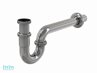 Сифон для умывальника O32, U-форма, цельнометаллический, с накидной гайкой 5/4, Alcaplast (Сифон для умывальника D32, U-форма, цельнометаллический, с