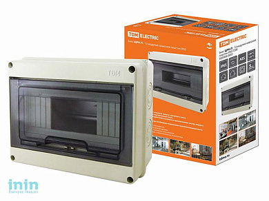 Бокс ЩРН-П-12 модулей навесной пластик IP65 TDM