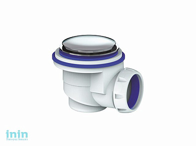 Сифон для душевого поддона с латунным хромированным выпуском 65 (Easyopen), Unicorn (Сифон для душевого поддона (клик-клак))