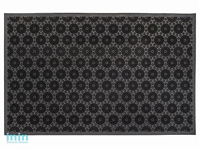 Коврик придверный 58х36,5 см, черный, "Кружочки", TM YPgroup (Размер 58х36,5 см. Материал: вулканизированная непористая резина.)