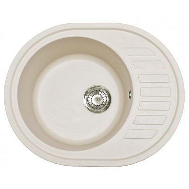 Кухонная мойка ZorG Roso 62 (белый камень)