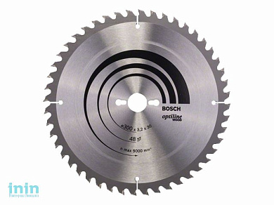 Диск пильный 300х30 мм 48 зуб. по дереву OPTILINE WOOD BOSCH (твердоспл. зуб)
