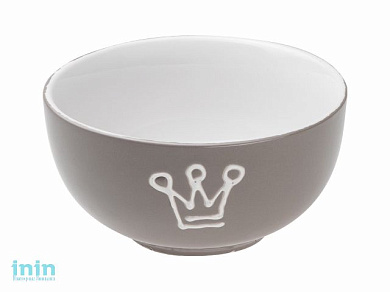 Салатник керамический, 130 мм, круглый, серия Принцесса, серый, PERFECTO LINEA (Супер цена!)