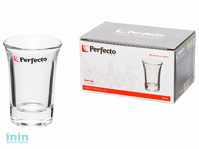 Набор стопок, 6 шт., 35 мл, серия Шот Фого, PERFECTO LINEA