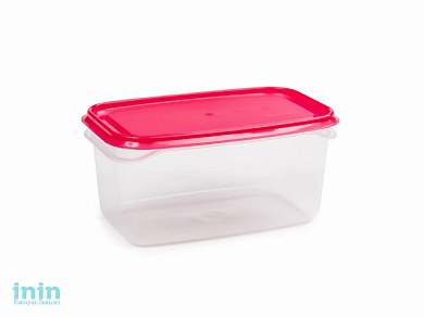 Контейнер Venecia, 0,5л, сангрия, BEROSSI (Изделие из пластмассы. Литраж 0.5 л.   Размер 160 х 101 х 77 мм)