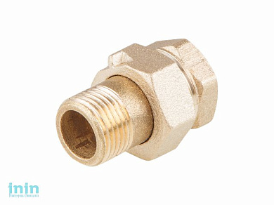 Американка прямая 1/2 (сгон латунный), Цветлит (Сгон прямой латунный)