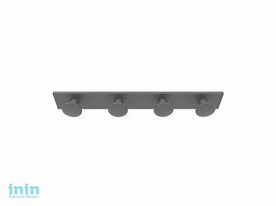 Вешалка Slip Big (Слип Биг), мокрый асфальт, BEROSSI (Изделие из пластмассы. Размер: 501х60х71 мм)