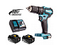 Аккум. ударная дрель-шуруповерт MAKITA LXT DHP 483 RTJ MAKPAC (18.0 В, 5.0 А/ч Li-Ion, 40 Нм, шурупы до 36 мм, сверление в металле до 13 мм)