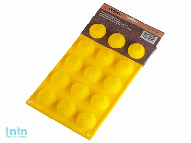 Форма для выпечки, силиконовая, прямоугольная на 15 элементов, 28.8 х 17.3 х 2.5 см, PERFECTO LINEA (Супер цена! для выпечки печенья)