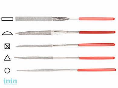 Набор надфилей алмазных 140х50х3мм 5шт. STARTUL PROFI (ST4046-5)