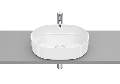 Раковина накладная Roca Inspira Round 50x37, глянцевая белая, A327520000