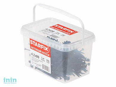 Саморез 3.5х19 мм для монтажа ГКЛ к металлу, фосфат (3.5 кг.) STARFIX