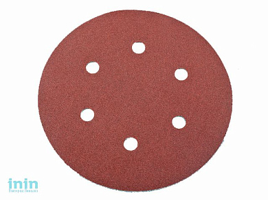 Шлифлист 150мм P240 бумага, самосцепл. (6 отв.) (ОАО "БАЗ")