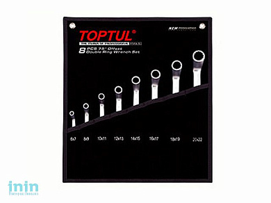 Набор ключей накидн. 6-32мм 12шт (черное полотно) TOPTUL (GPAI1202)