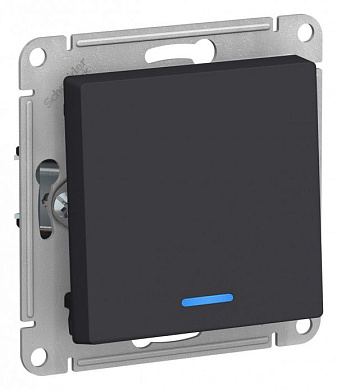 Выключатель 1-клавишный с подсветкой Schneider Electric Atlas Design ATN001013