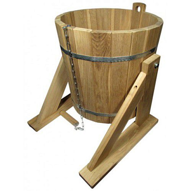 Обливное ведро из дуба 15л М-61