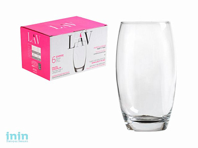 Набор стаканов, 6 шт., 510 мл, серия Empire, LAV (Супер цена!)