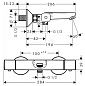 СМЕСИТЕЛЬ-ТЕРМОСТАТ ДЛЯ ВАННЫ HANSGROHE ECOSTAT UNIVERSAL, 13123000