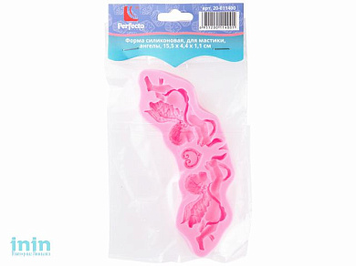 Форма силиконовая, для мастики, ангелы, 15.5 х 4.4 х 1.1 см, PERFECTO LINEA (Супер цена!)