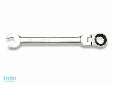 Ключ комбинированный 15мм с поворотной трещоткой TOPTUL (AOAD1515)