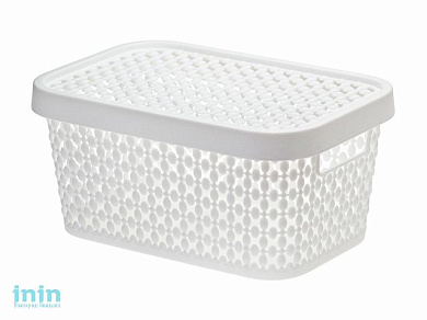 Ящик для хранения с крышкой ПИРУЛА 90х190х130 (белый) (IDEA)