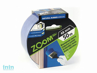 Лента малярная профессиональная 38ммх50м ZOOM, синяя