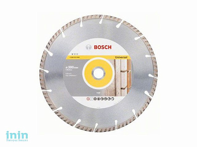 Алмазный круг 300х25.4 мм по бетону сегмент. STANDARD FOR UNIVERSAL BOSCH (сухая/мокрая резка)