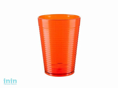 Стакан Fresh, апельсин, BEROSSI (Изделие из пластмассы. Литраж 0.25 литра.   Размер 100 х 54 мм)