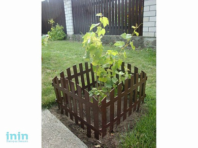 Забор декоративный RENESSANS №2, 3,1х0,35 м, шоколад, GARDENPLAST