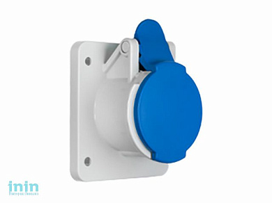 Розетка силовая РПС16-975 BYLECTRICA (штепсельная промышленного назначения для скрытой установки трехконтактная (16 А, IP44) Гарантийный с)