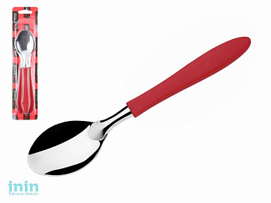 Набор ложек столовых, 3шт., серия PRISMA, красные, DI SOLLE (Длина: 192 мм, толщина: 0,8 мм. Прочная пластиковая ручка.)