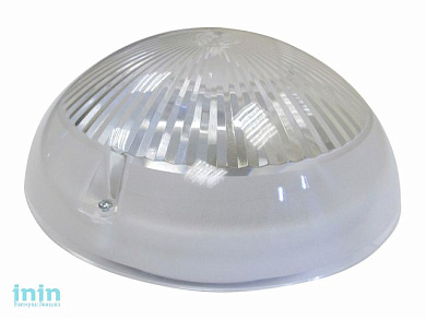 Светильник НБП "Сириус" круг/белый, 60Вт, IP54, датчик света/звука (06-60-011) Юпитер (1хЕ27, антивандальный) (ЮПИТЕР)