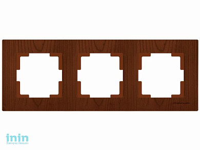 Рамка 3-ая горизонтальная орех, RITA, MUTLUSAN