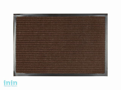 Коврик придверный влаговпитывающий, ребристый Tuff, 40 х 60 см, коричневый, ТМ Blabar (размер 40 х 60 см)