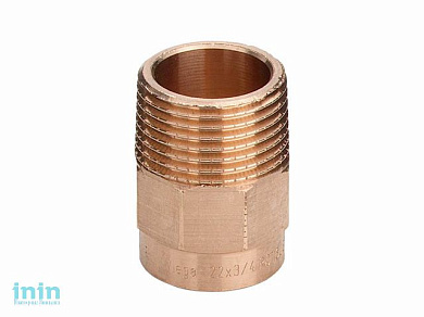 Ниппель нар. 22х3/4", под пайку Viega