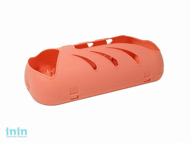 Корзина для пакетов Krita (Крита), коралл, BEROSSI (Изделие из пластмассы. Размер 280 х 133 х 84 мм)