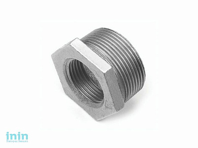 Переход шестиугольный 1 1/2"х1" оцинкованн. TITAN (Футорка 1 1/2х1  нар.-вн.) (Livarna TITAN)