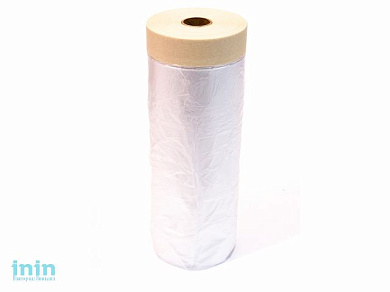 Пленка защитная с бумажной клейкой лентой 140смх33м COLOR EXPERT (для внутренних работ, укрывная)