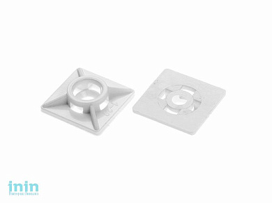 Площадка для хомута-стяжки 19х19 мм белая (1000 шт) STARFIX