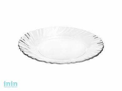 Тарелка обеденная стеклянная, 250 мм, круглая, Каспиан (Caspian), NORITAZEH