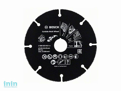 Круг отрезной 125х1.0x22.2 мм для дерева Multi Wheel BOSCH